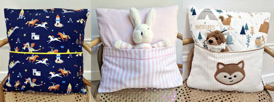 Atelier housse de coussin naissance
