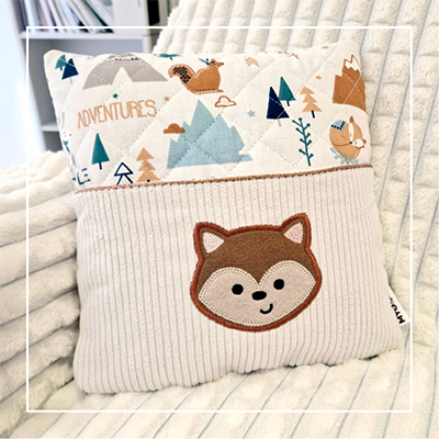 Atelier housse de coussin baby